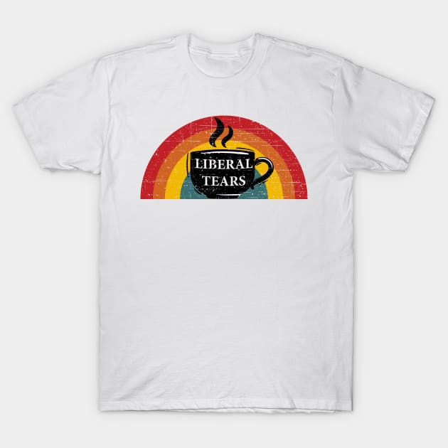 Liberal Tears Sunset Retro Gift T-Shirt by Creative Endeavors